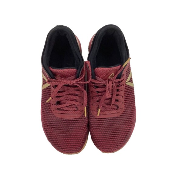 Reebok Crossfit Nano 8.0-Women's 6.5-Flexweave Burgundy/Gold-Gym/Workout- DV5750 - Picture 4 of 12
